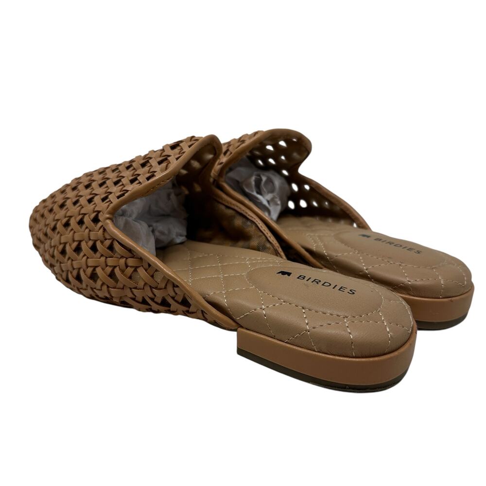 Birdies The Phoebe Woven Mule Flats Rattan‎ Faux Leather Tan Size US 5.5 - Picture 8 of 14